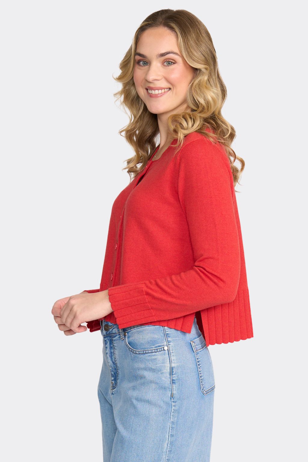 Flame Seams Natural Cardigan