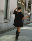 Brunette The Label Tiered Dress