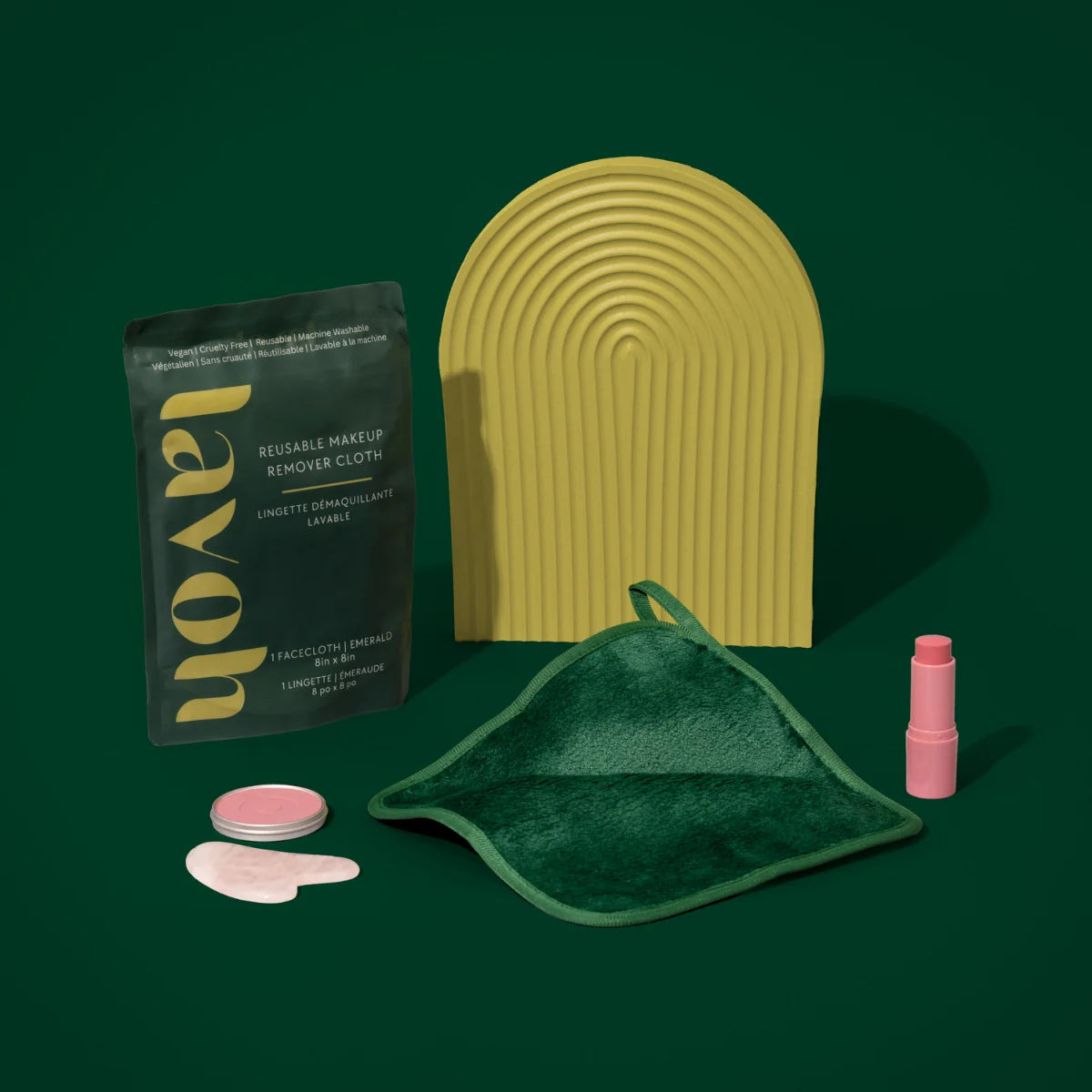 Lavoh Classic Facecloth | Removes All Makeup with Water Emerald