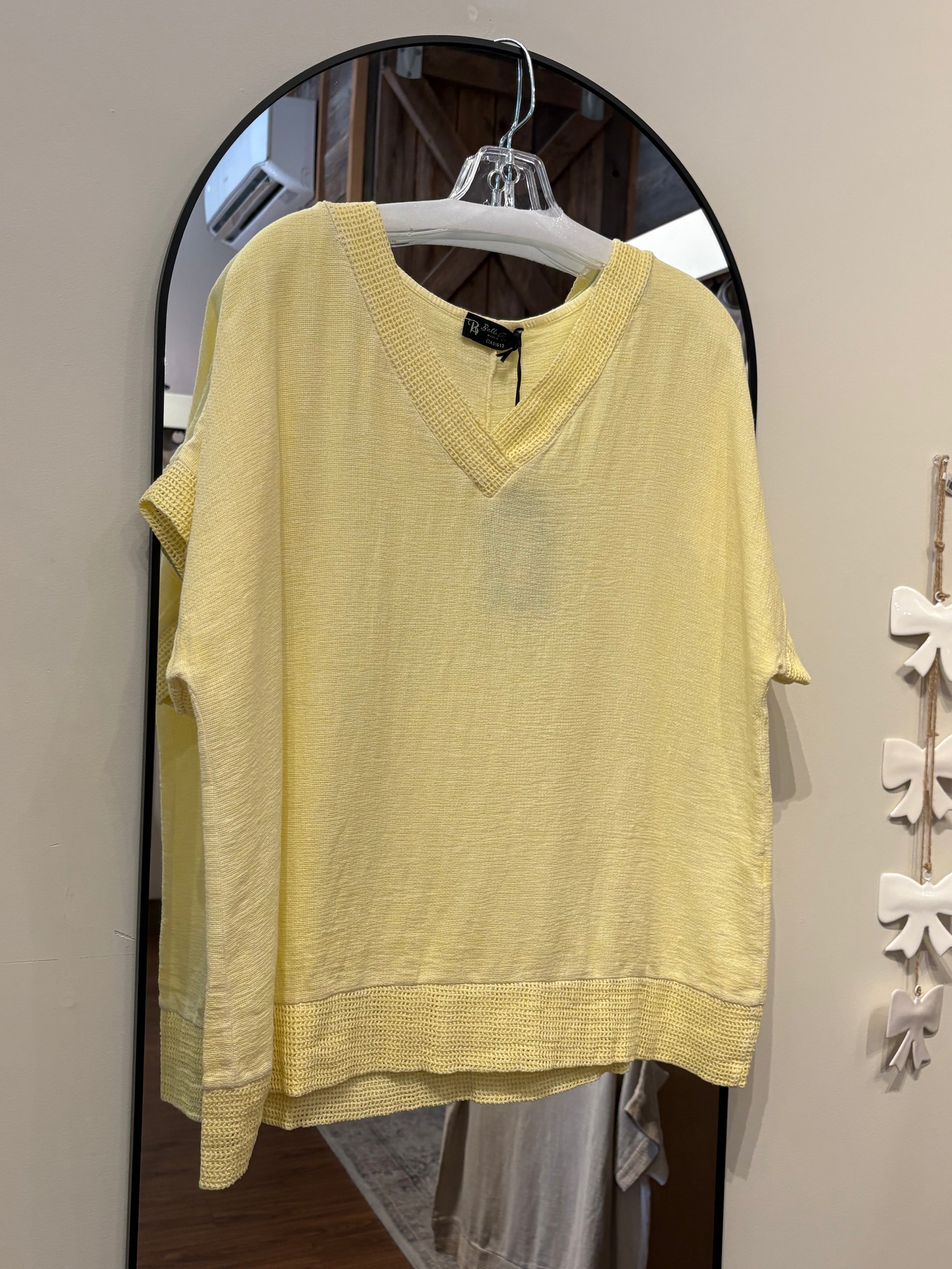 Linen Blend Top One Size