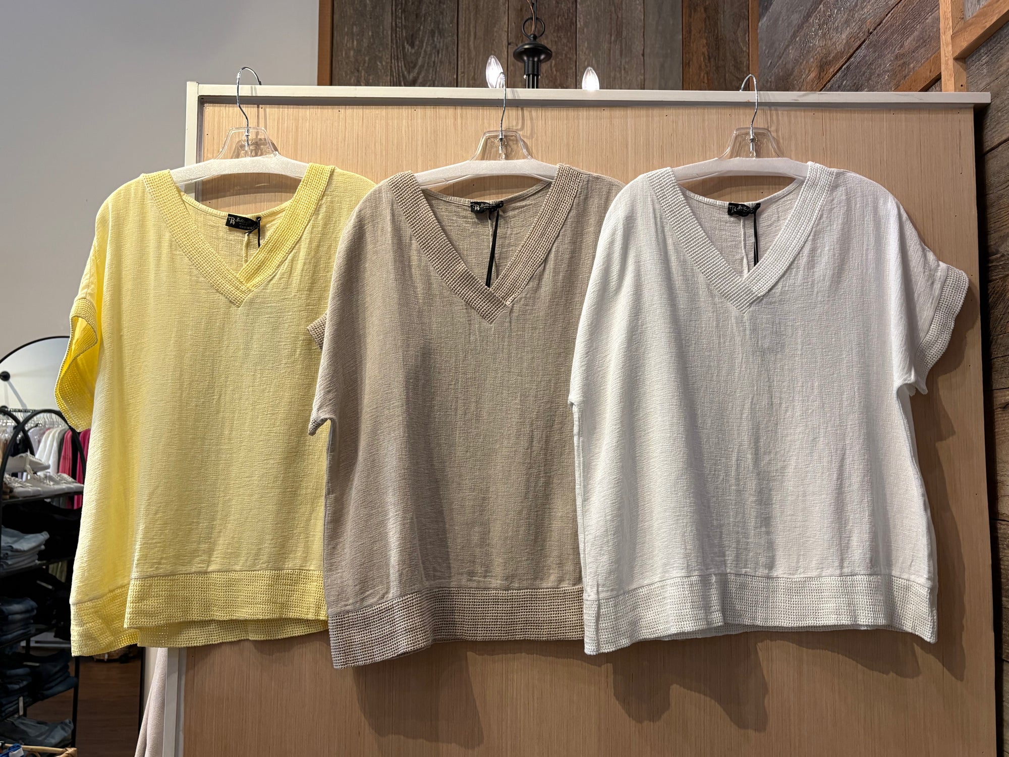 Linen Blend Top One Size