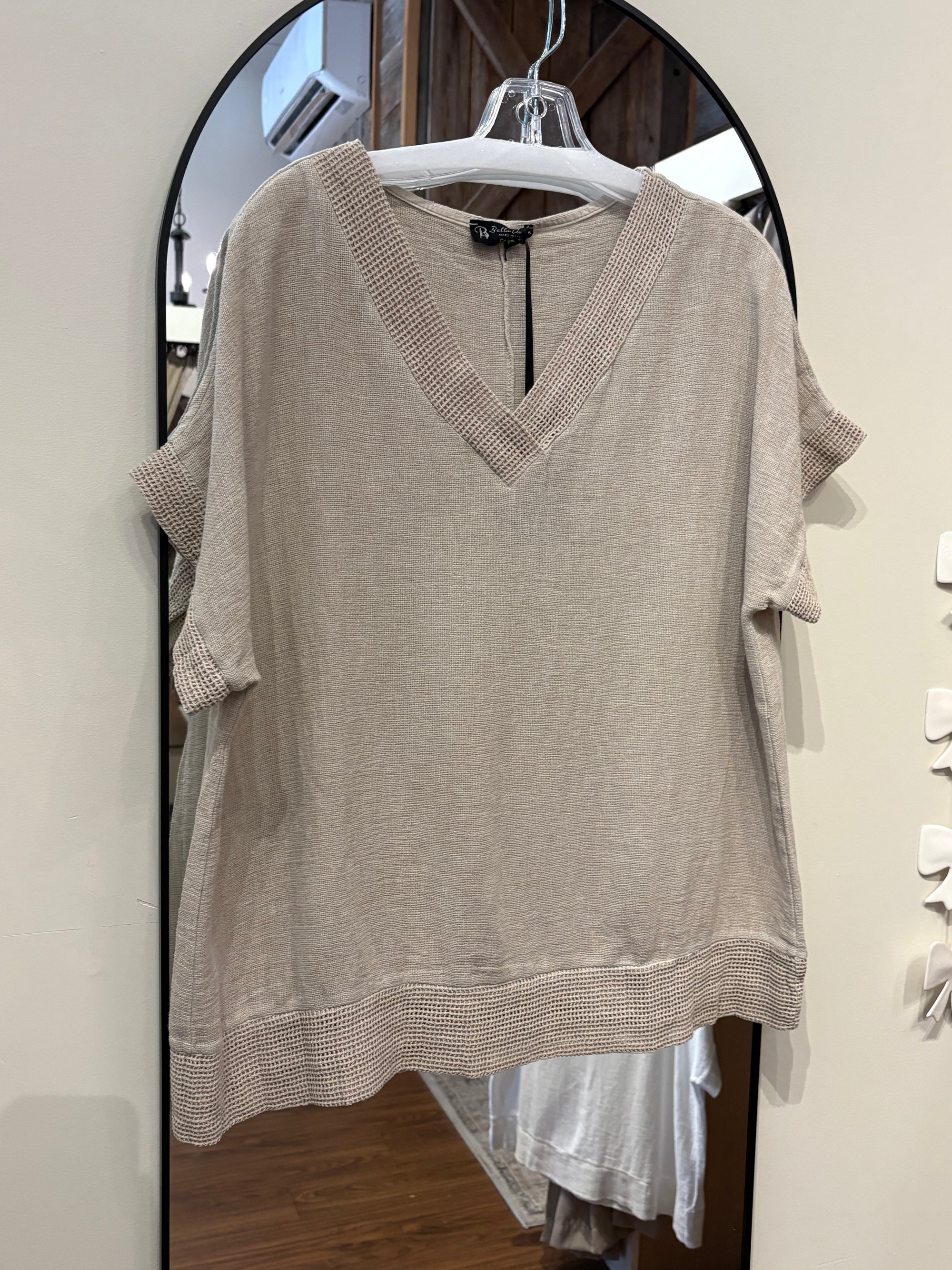 Linen Blend Top One Size
