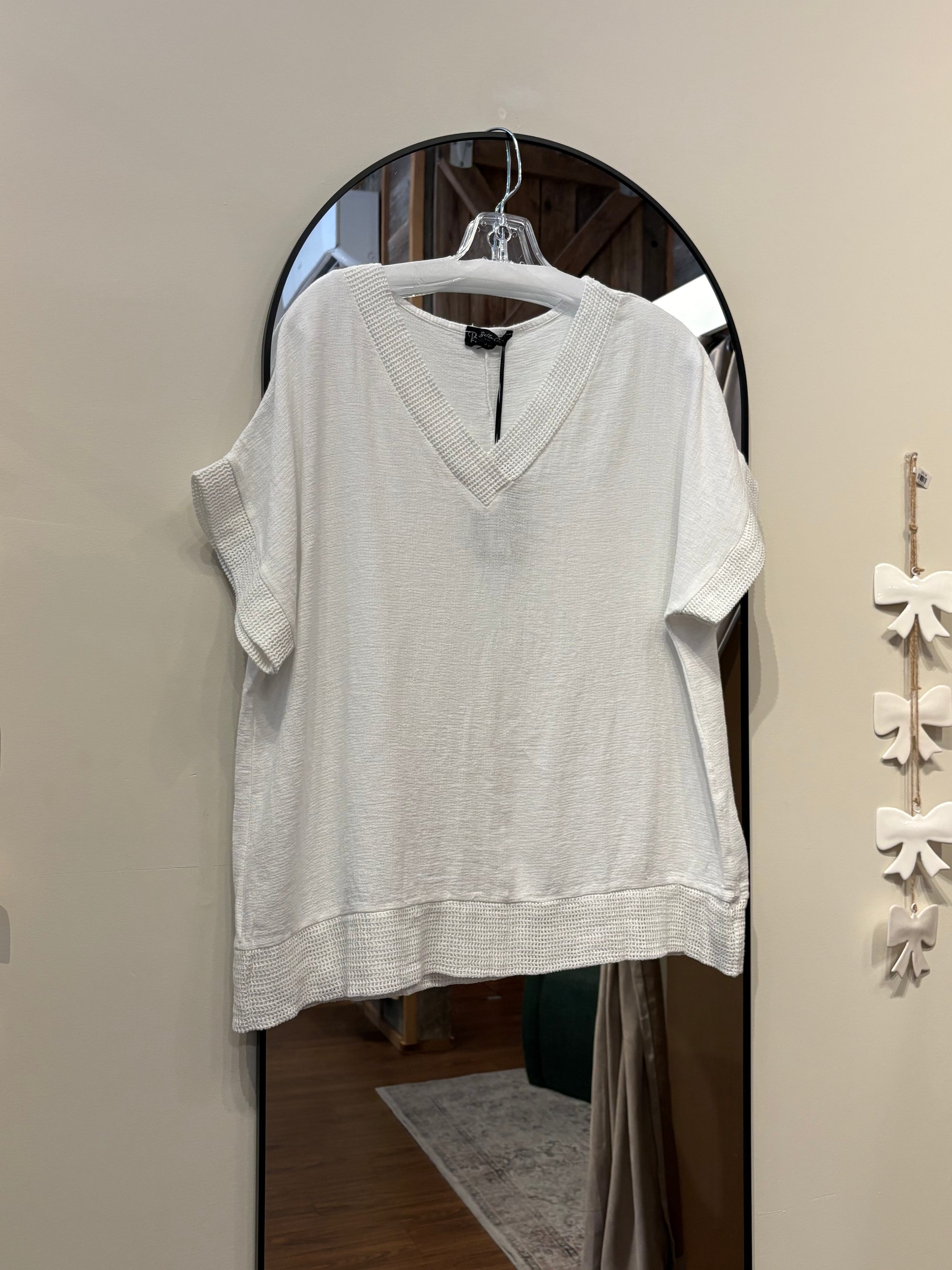 Linen Blend Top One Size