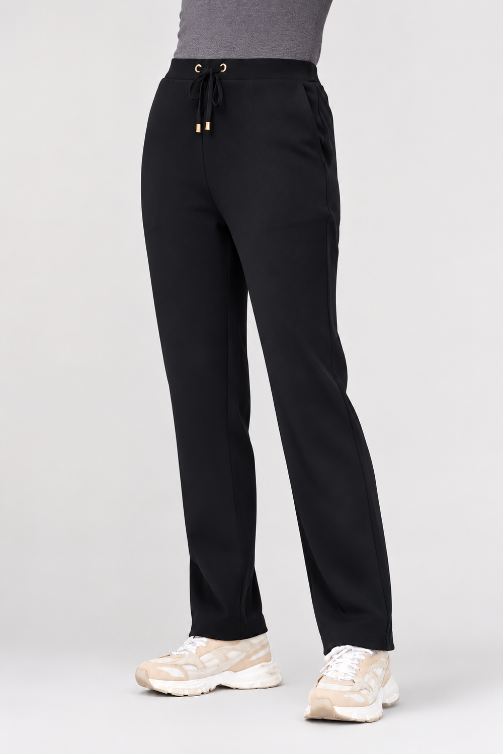 Black Pull On Pant