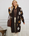 3D Tuffed Jacquard Cardigan
