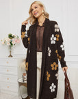 3D Tuffed Jacquard Cardigan
