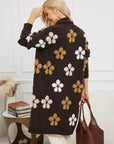3D Tuffed Jacquard Cardigan