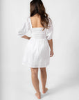 Riviera Boho Smocked Mini Dress