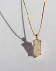 Lang Necklace Rutile Quartz Gold