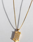 Lang Necklace Rutile Quartz Gold