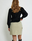 Liva Long Sleeve Pullover - Black Solid