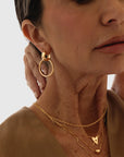 Ollie Hoops Gold or Rhodium