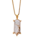 Lang Necklace Rutile Quartz Gold