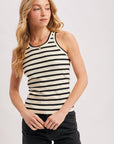 Striped Ribbed Tank Top