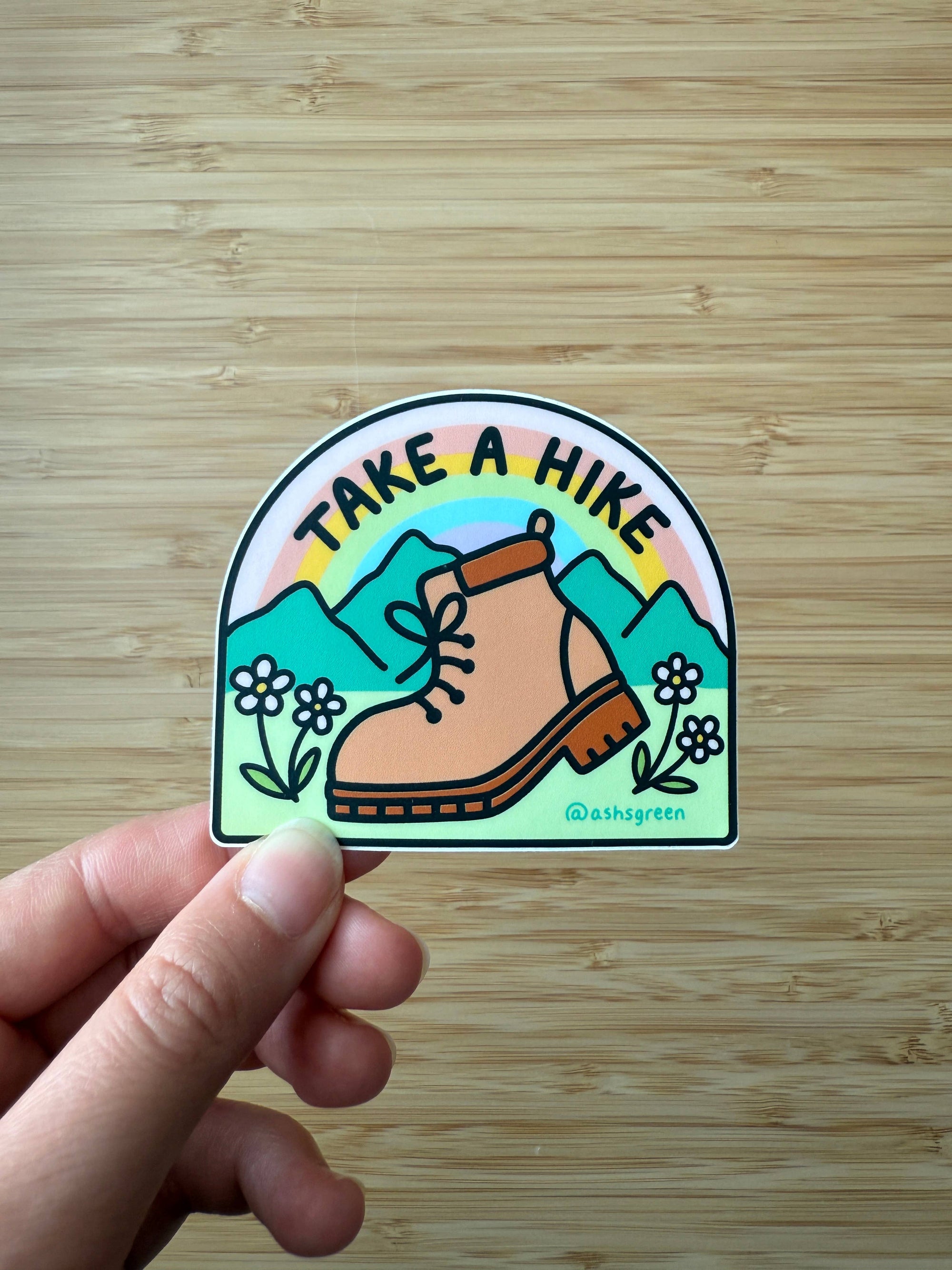 Take A Hike - 3" vinyl sticker