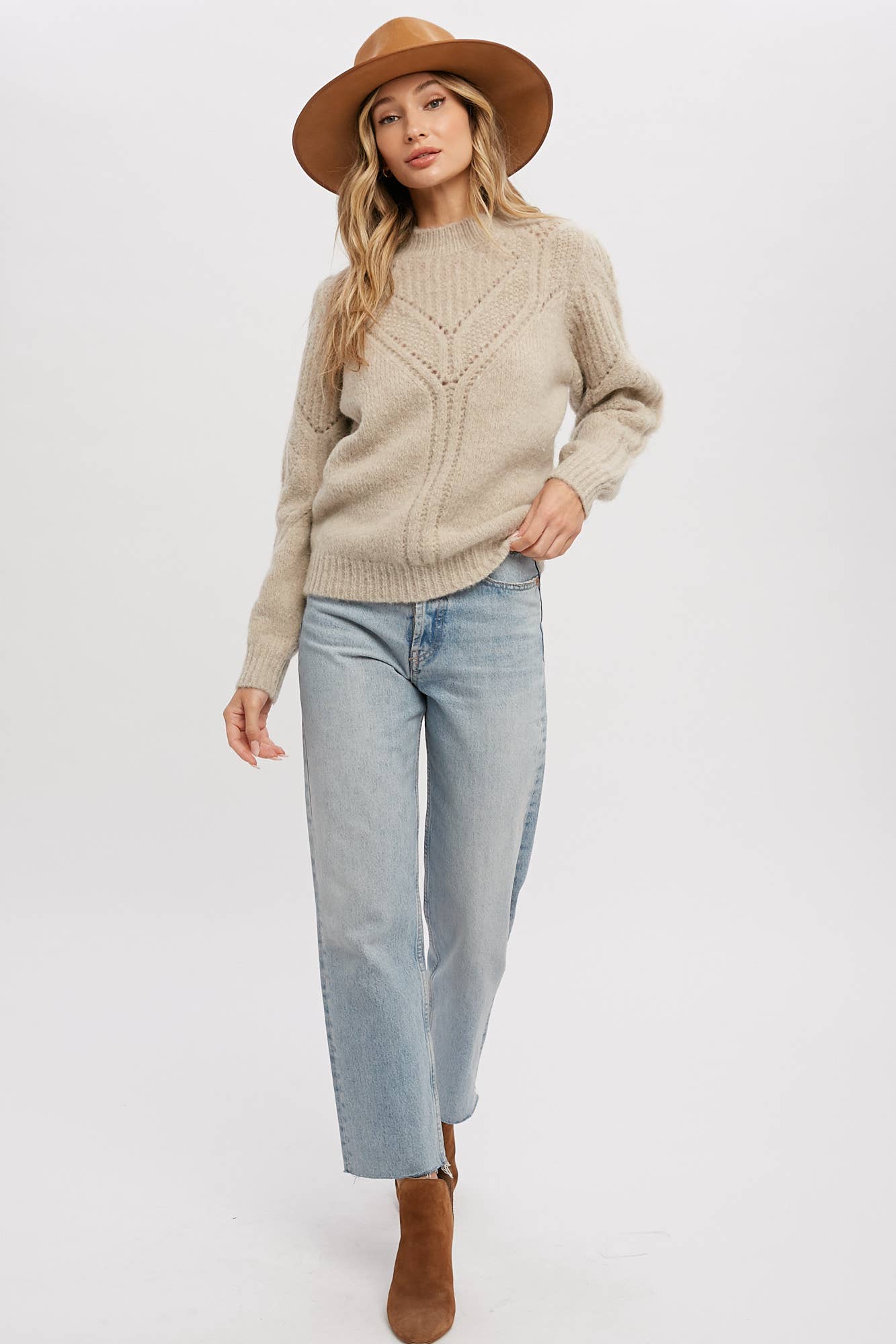 OPENWORK SWEATER PULLOVER