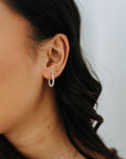 Sterling Silver Mini Ball Hoops 16mm | Beaded Hoop