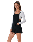 Black Romper with Adjustable Straps