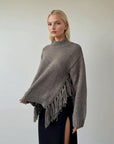 Fringe Side Sweaters One Size