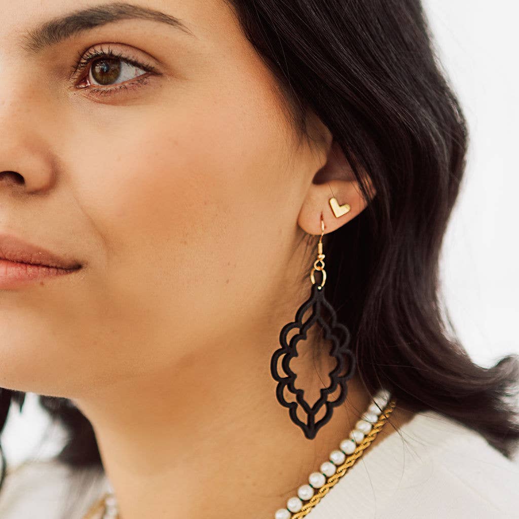 Heart Valley Stud Earring