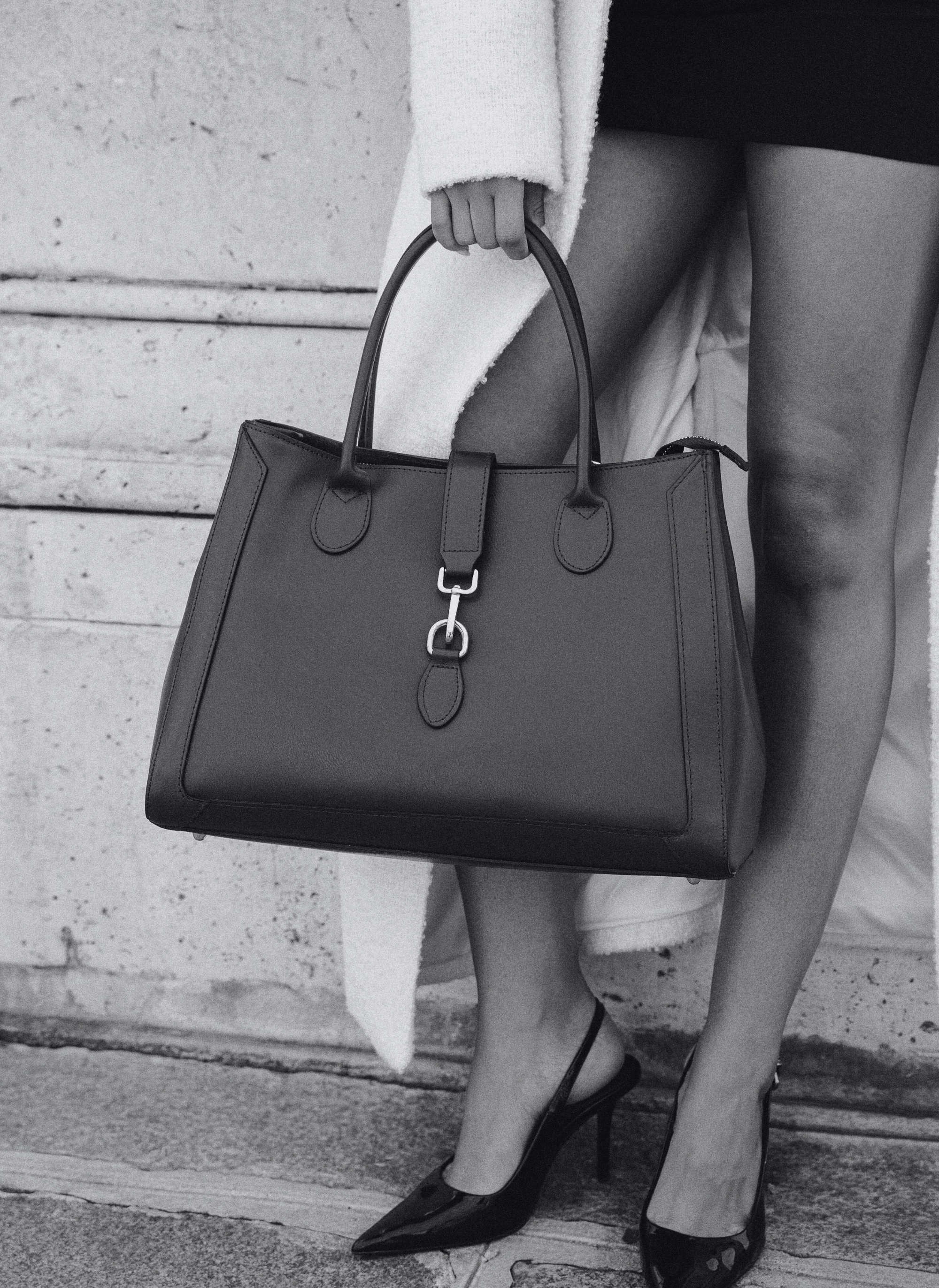 Chloe Bag in Navy Blue Brushed Leather