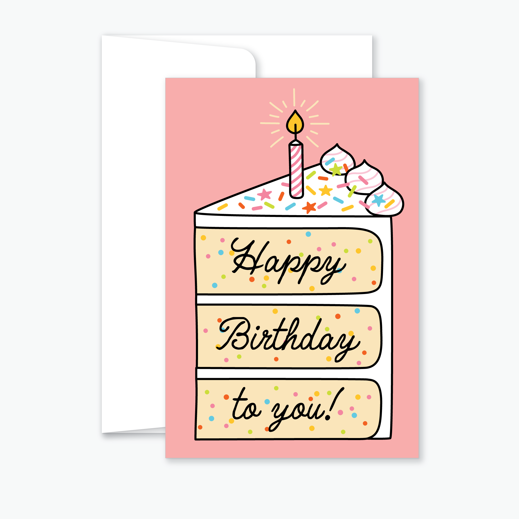 Happy Birthday to you! - Greeting Card with Envelope (4x6")