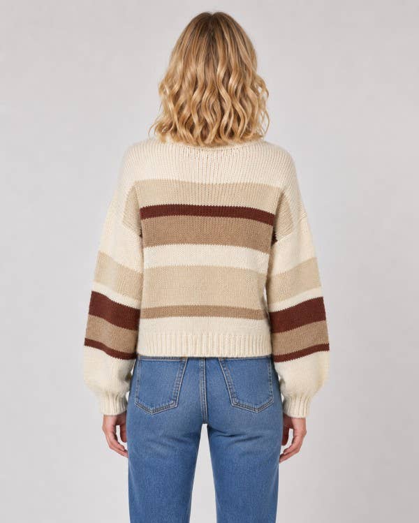 Cropped Striped Pullover