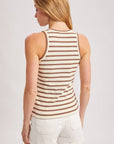 Striped Ribbed Tank Top