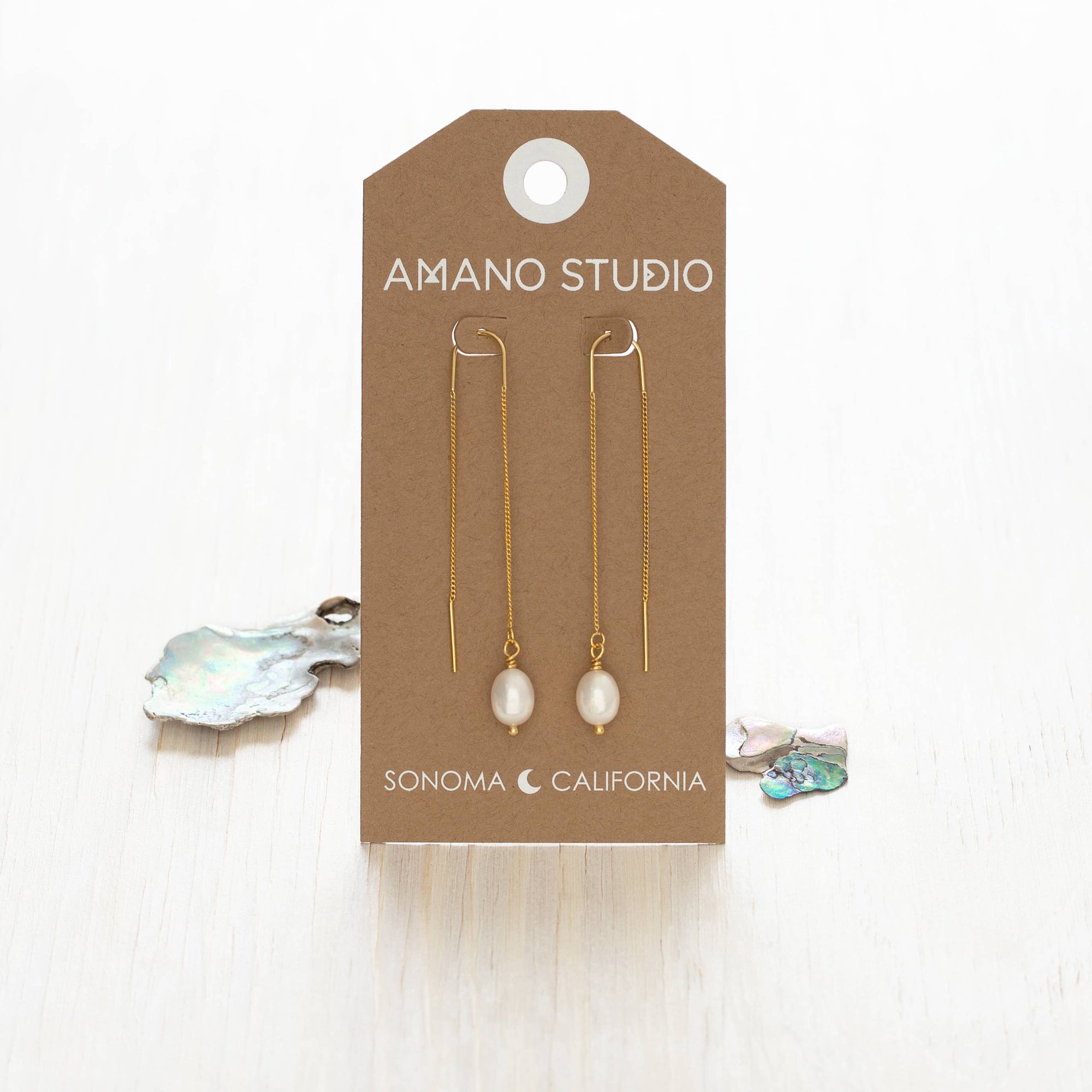Pearl Threader Earrings