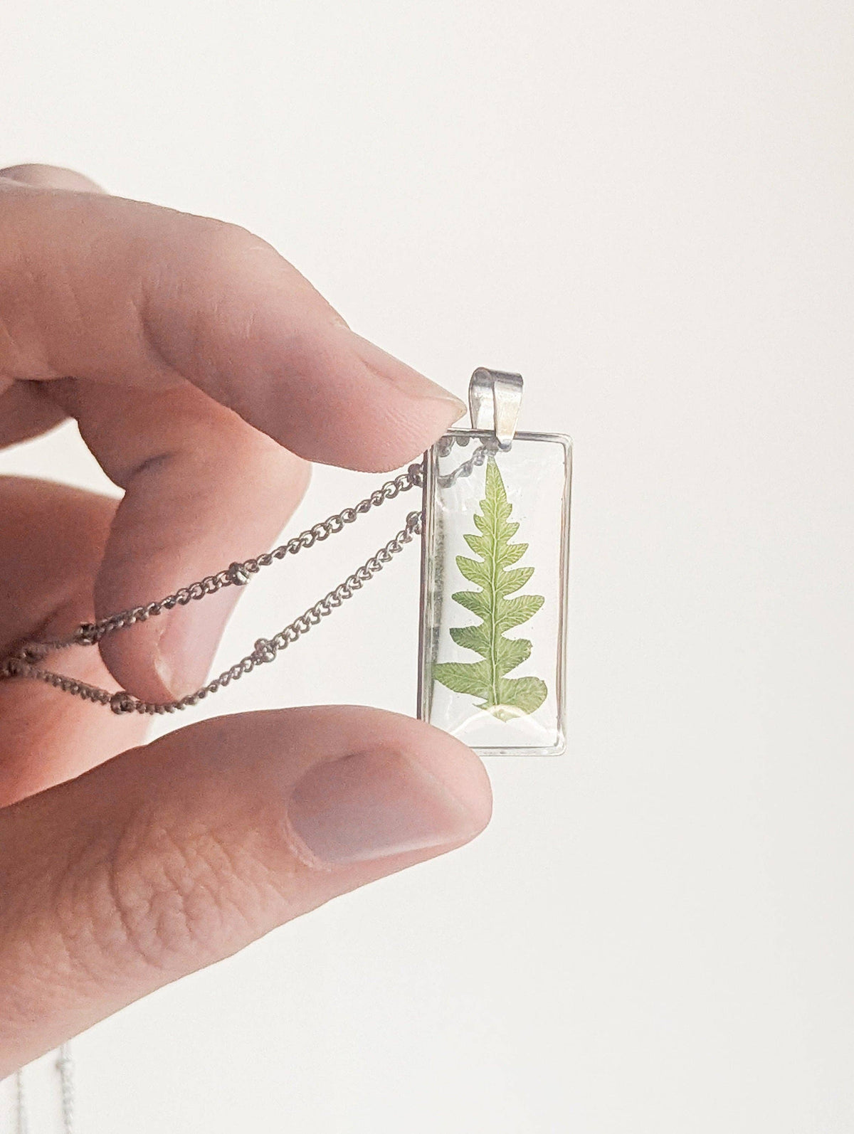 Real Fern Necklace