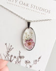 Oval Mauve Necklace