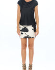 Satin Top with Cowl Neck