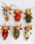 Ornament - Highland Cow in Knit Sweater