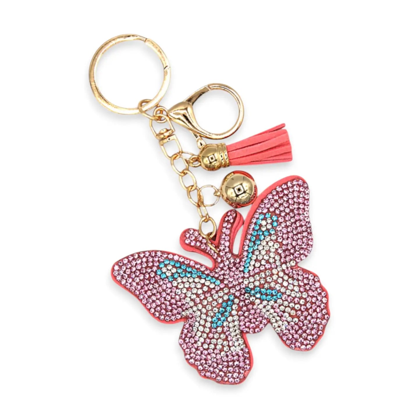 Rhinestone Palm Tree Iconic Key Chain