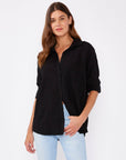 Long Sleeve Plaid Seersucker Button-Down Shirt