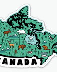 Map of Canada - 4" vinyl sticker