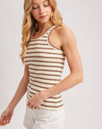 Striped Ribbed Tank Top