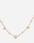 18K Stainless Steel CZ Necklace