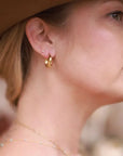 Sofia Huggie Hoops Small