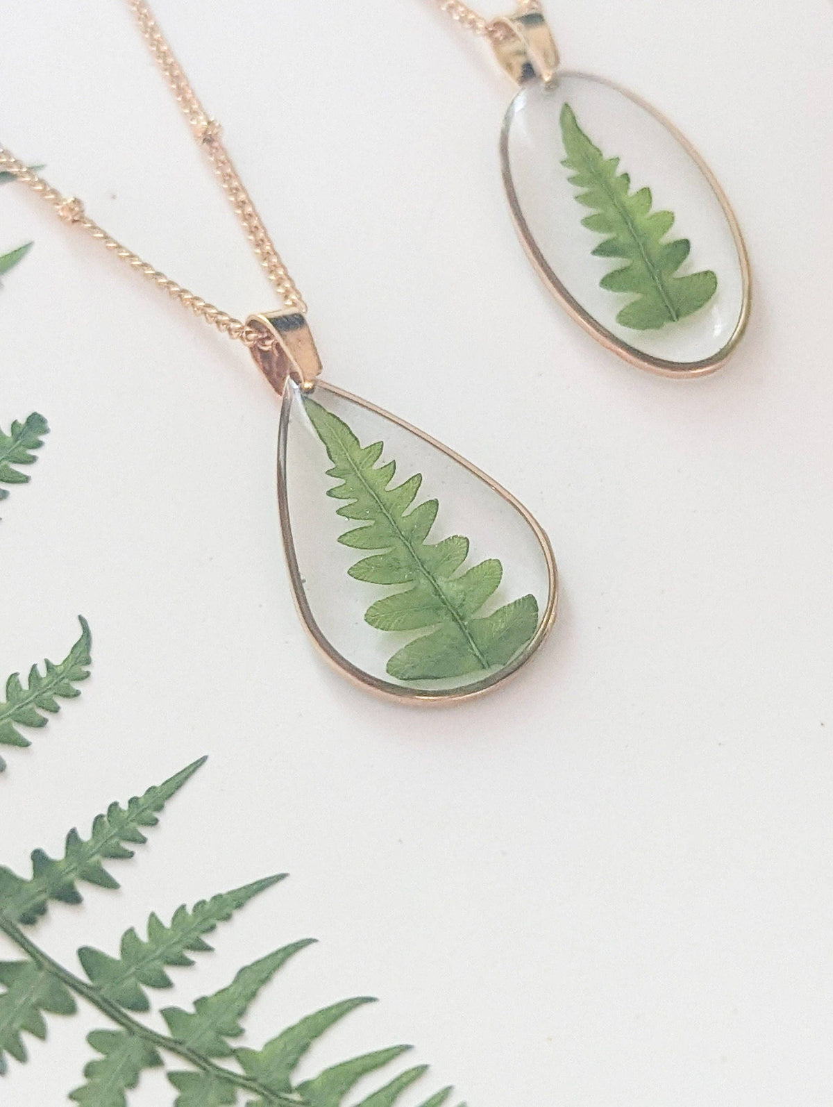 Real Fern Necklace