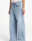 Yaya Denim jeans with wide legs and distinctive waistband (L32)