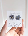 Hydrangea Stud Earrings - mixed color