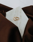 Rectangle Huggie Hoops – Gold Filled Minimal