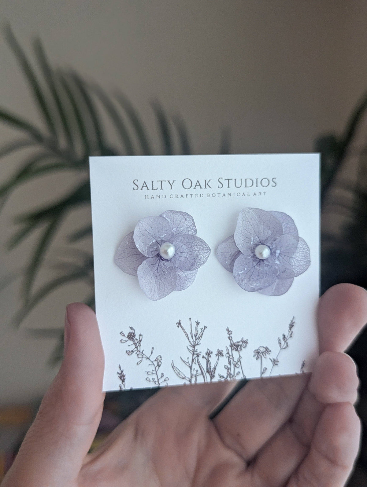 Hydrangea Stud Earrings - mixed color