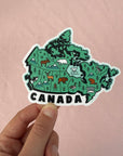 Map of Canada - 4" vinyl sticker