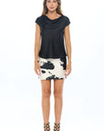 Satin Top with Cowl Neck