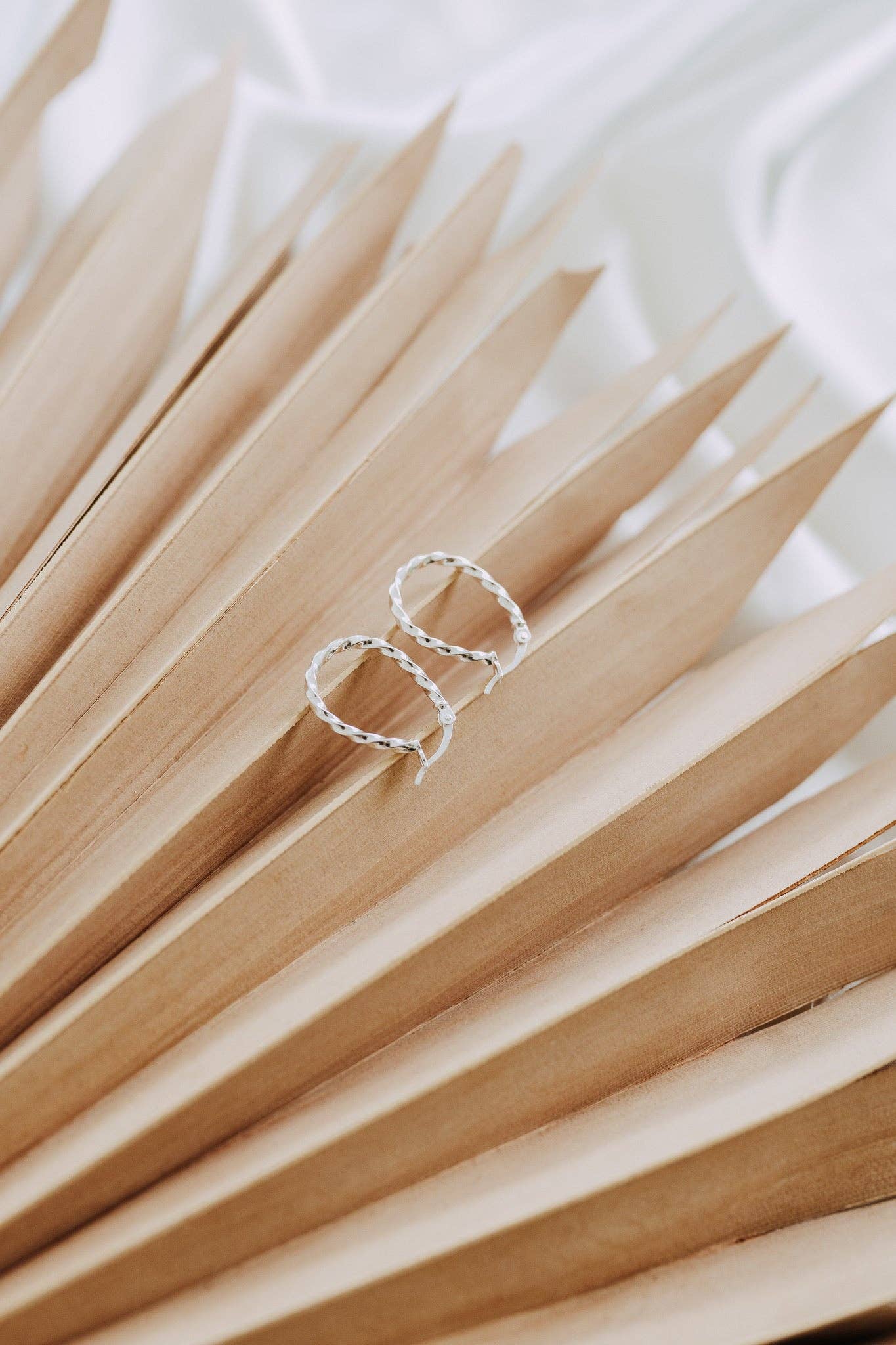 Wren Hoops Sterling Silver Twisted Everyday Hoops