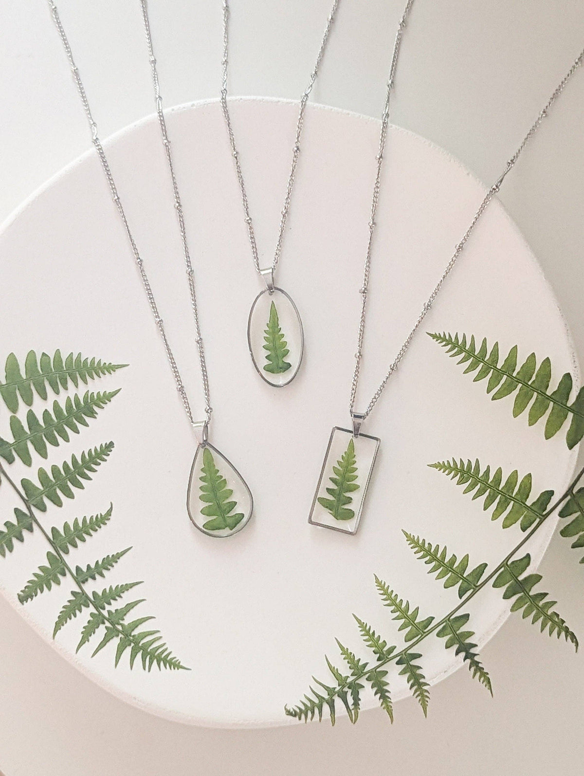 Real Fern Necklace