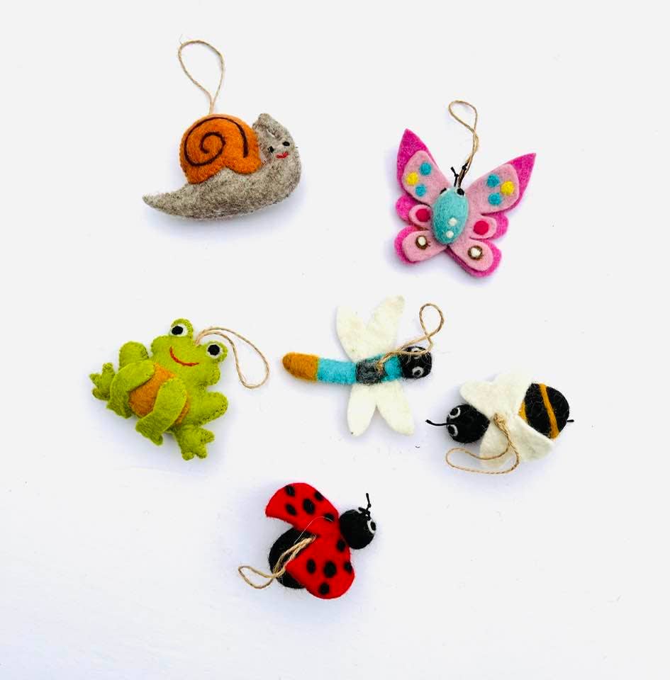 Ornament - Springtime Bugs and Pond Creatures