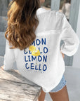 Limoncello Button Top